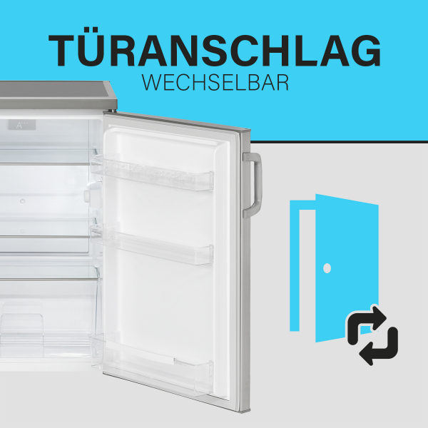 Bomann VS 2195.1 Tisch-Kühlschrank Edelstahl-Optik